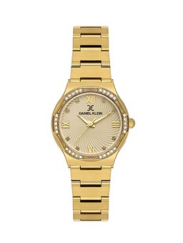 Daniel Klein - Women Sleek & Stylish Premium Design Gold Dial Analog Watch - DK.1.14101-2 (M)