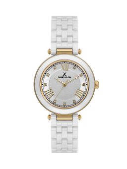 Daniel Klein - Women Sleek & Stylish Premium Design Silver Dial Analog Watch - DK.1.14282-4 (M)