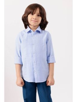 One Friday - Boys Blue Solid Shirt