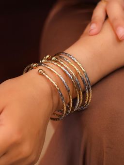 Kraft Smiths - Safira Dual Plating Bangle Stack