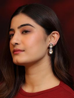 Kraft Smiths - Polki Layered Drop Earrings