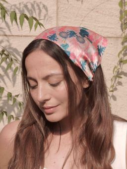 Hair Drama Co. - Floral Headscarf - Peach