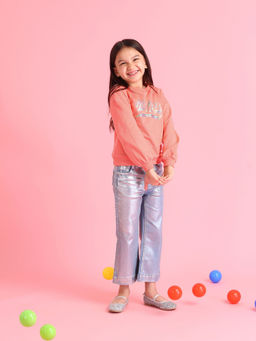 U.S. POLO ASSN. - Printed Orange Full Sleeves Crew Neck Sweatshirt