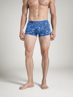 Puma - Bamboo Mens Blue Printed Trunk