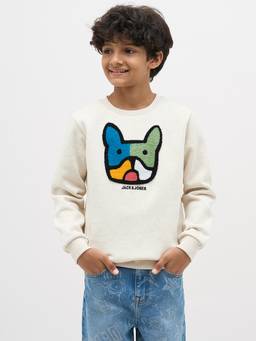 Jack & Jones Junior - Embroidery Vanilla Boys Sweatshirt