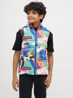 Jack & Jones Junior - Aop Multicolor Tango Boys Reversible Jacket