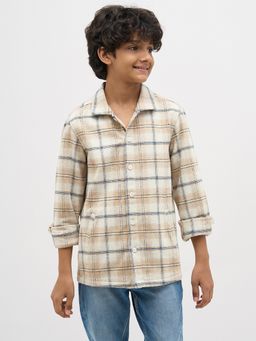 Jack & Jones Junior - Checks Vanilla Boys Shirt