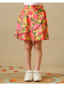 Miyo - Multicolor Girls Floral Skirt