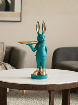 Smokey Cocktail - Green Cheerful Bunny Decor with Tray
