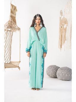 Chhavvi Aggarwal - Women Printed Blue Jumpsuit