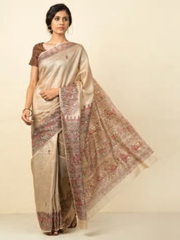 Fabindia - Silk Tussar Madhubani Sari