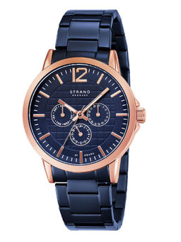 Strand by Obaku - Westbrook Blue Dial Multifunction Watch For Men (S709GMVLSL)