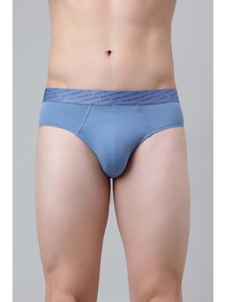 Van Heusen - Blue Solid Blended Brief