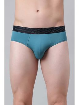 Van Heusen - Blue Solid Blended Brief