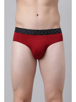 Van Heusen - Red Solid Blended Brief