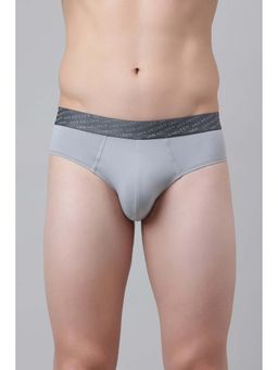Van Heusen - Grey Solid Blended Brief