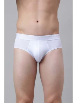 Van Heusen - White Solid Microfibre Brief