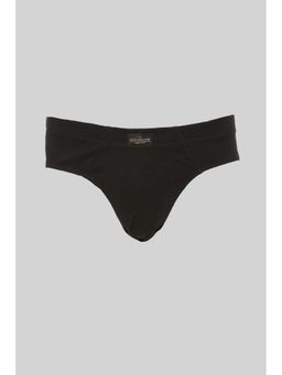 Peter England - Black Solid Cotton Brief