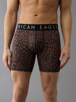 American Eagle - Brown Printed Polyester Blend Boxer Brief