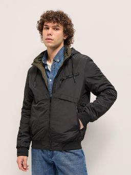 The Bear House - Men Multi-Color Solid Full Sleeves Jacket
