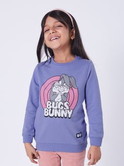 The Souled Store - Official Looney Tunes: Bugs Bunny Cotton Girls Sweatshirts