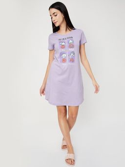 max - Women Graphic Printed Chemise Nightdress