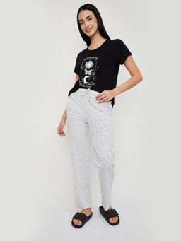 max - Women Printed T-shirt with Pyjama
