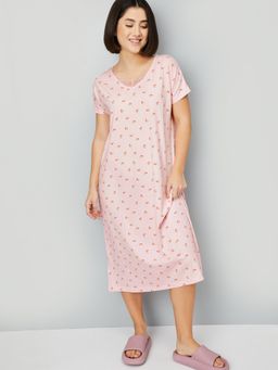 max - Women Printed Midi Nightdress