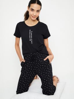 max - Women Printed T-shirt with Capri