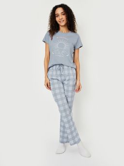 max - Women Printed T-shirt with Pyjama