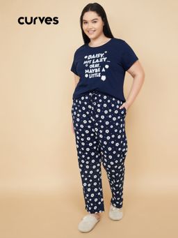 max - Women Printed T-shirt with Pyjama