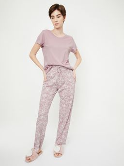 max - Women Printed T-shirt with Pyjama