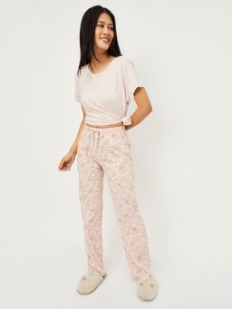 max - Women Printed T-shirt with Pyjama
