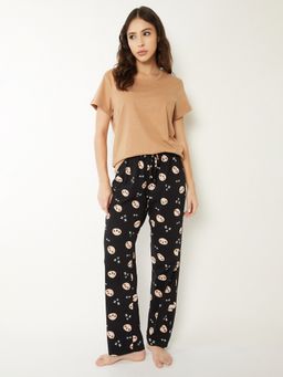 max - Women Printed T-shirt with Pyjama