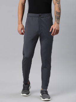 Tom Burg - Men Grey Solid Slim Fit Track Pants