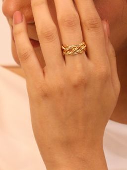 Viana Jewels - Shehnoor Adjustable Brass Band Ring
