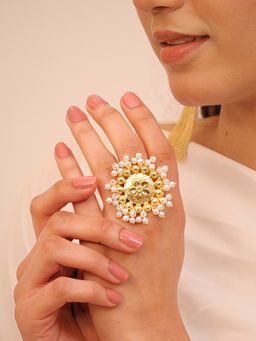 Viana Jewels - Parinaaz Adjustable Brass Ring