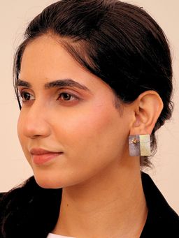Viana Jewels - Maaya Dual Tone Brass Earrings