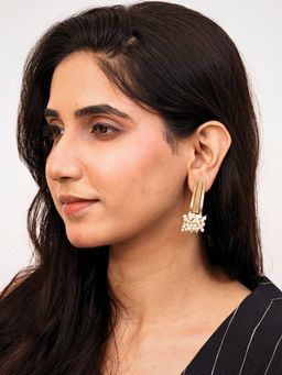 Viana Jewels - Tapasya Brass and Pearl Earrings