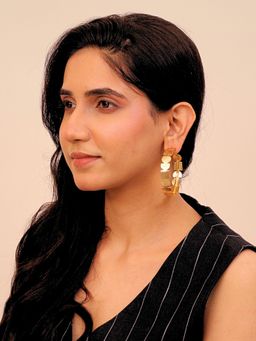 Viana Jewels - Angel Brass Hoop Earrings