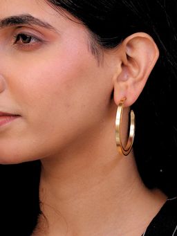Viana Jewels - Avyaya Brass Hoop Earrings