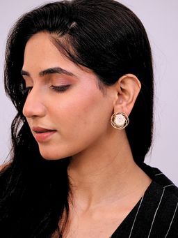 Viana Jewels - Gul Brass Stud Earrings