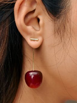 JEWELZ - Red Cherry Drop Earrings