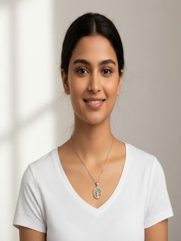 JEWELZ - Sparkling Silver Tree Of Life Pendant Necklace