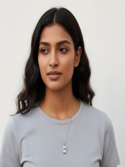 JEWELZ - Silver Crystal Pendant Necklace