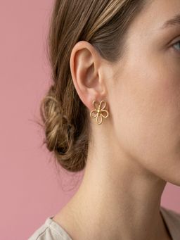 JEWELZ - Minimal Floral Stud Earrings