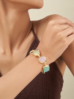 Teejh - Reysha Multicoloured Natural Stone Bracelet