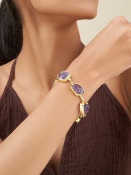 Teejh - Reysha Purple Natural Stone Bracelet