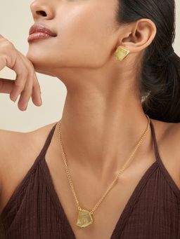 Teejh - Ishaya Yellow Natural Stone Jewellery Set