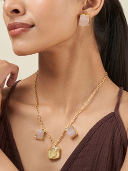 Teejh - Seraya Natural Stone Jewellery Set